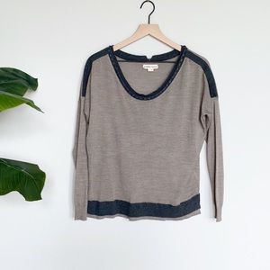 Cashmere & Silk Sweater in Taupe by Label+Thread